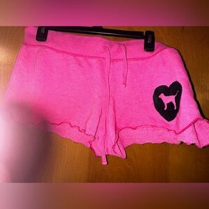 PINK Victoria Secret Vintage Pink Mini Shorts, size large.